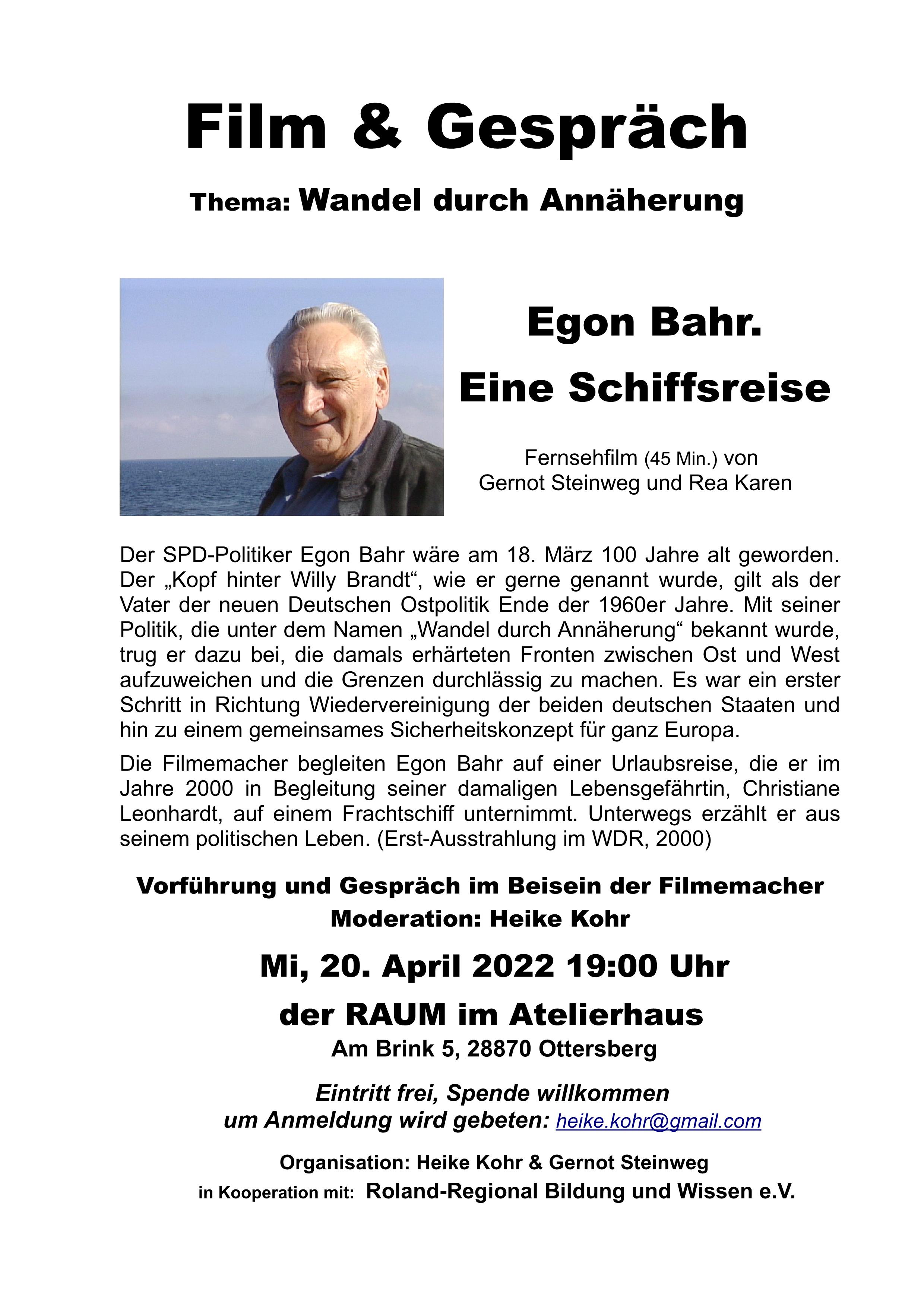 Film & Gespräch, Wandel durch Annäherung